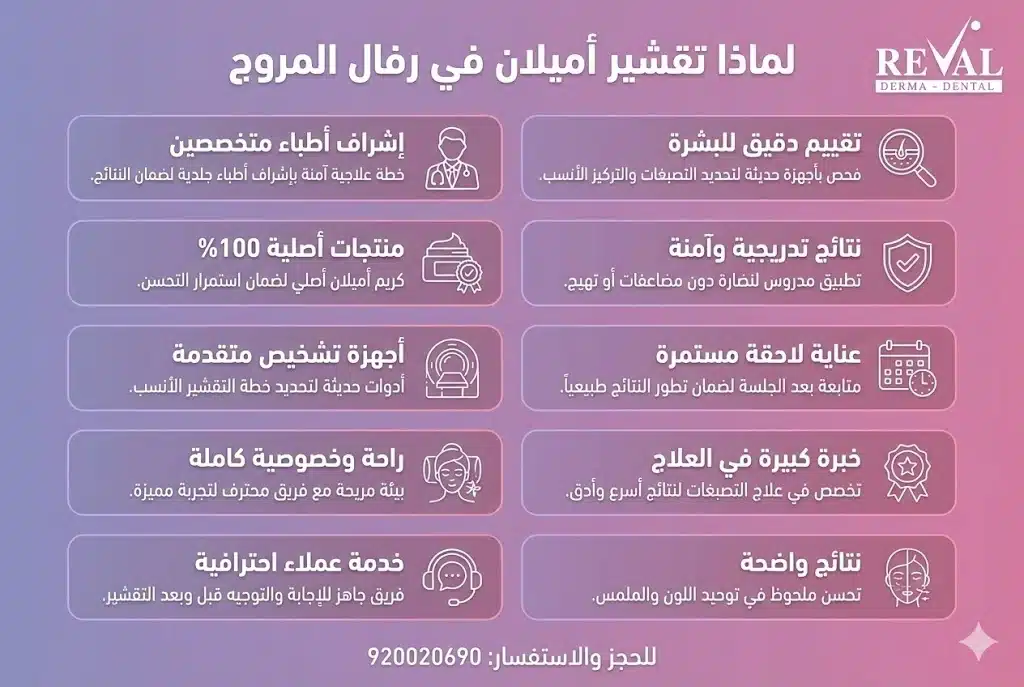 ✨ لماذا تقشير أميلان في رفال المروج؟_ افضل عيادة تجميل في الرياض